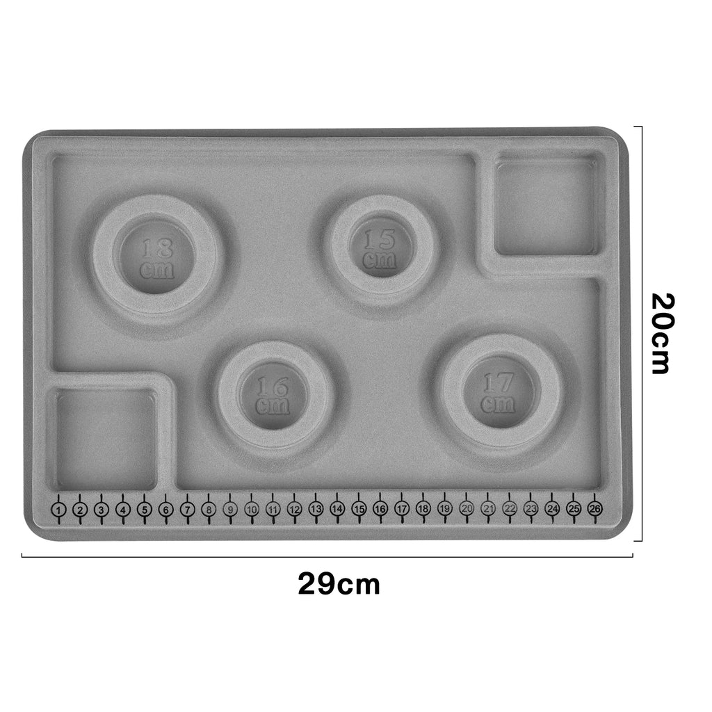 Flocked Bead Board Bracelet Necklace Beading Organizer DIY Jewelry Making Tools Accessories WorkBenches Size Measuring Tool Tray