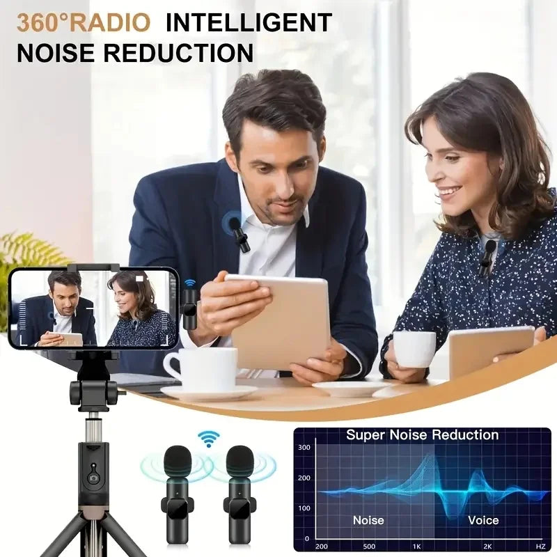 Type-C Port Professional Wireless Lavalier Microphone for Smartphones, Computers and Cameras, Plug and Play