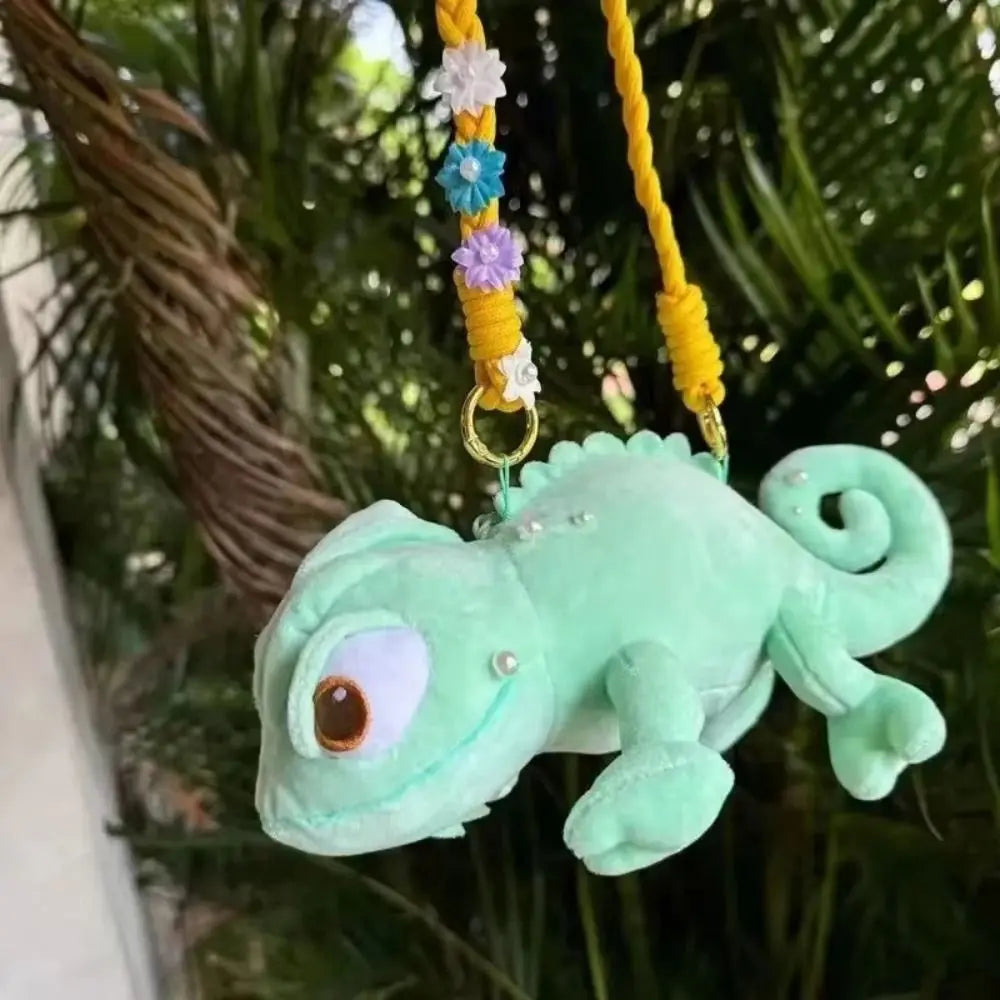 Cute Small Shoulder Bag Doll Pascal Rapunzel Kawaii Figures Unisex Plush Doll Shoulder Decor Children Birthday Christmas Gifts