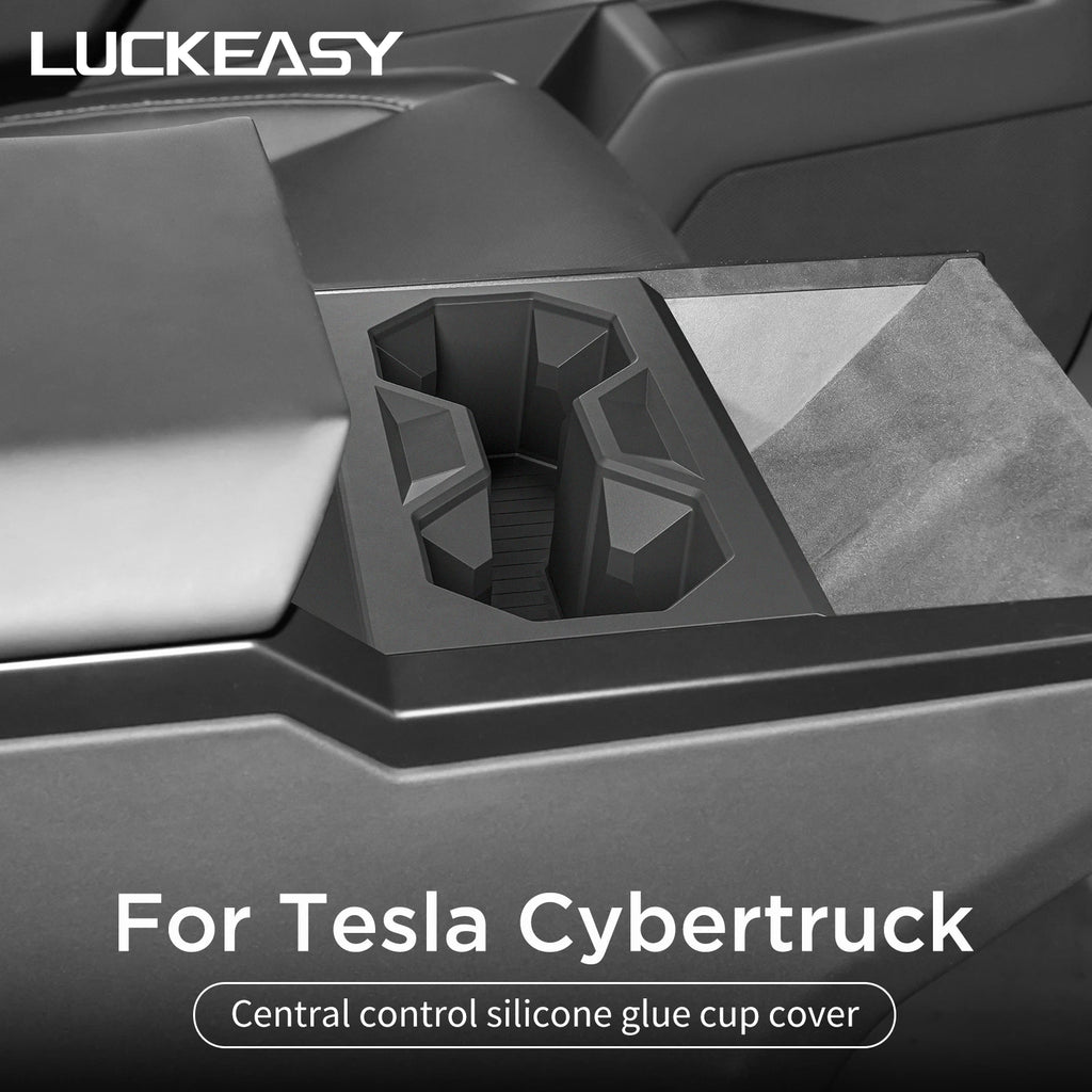 For Tesla Cybertruck 2024 2025 Water Cup Holder Central Control Drinks Holder Car Interior Accessories Water Cup Storage Box