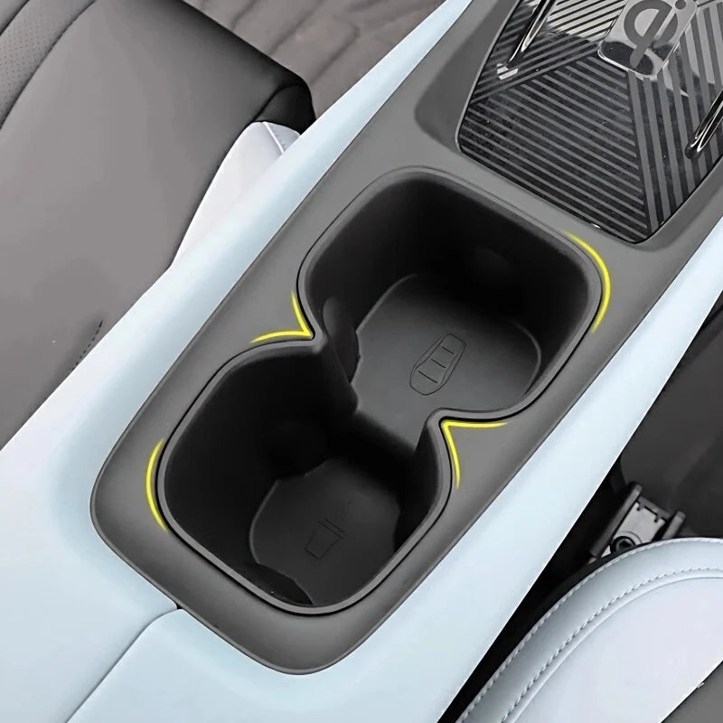 Black Car Water Cup Holder Storage Box Anti-Slip Fixed Beverage Holder For BYD Dolphin Mini / For BYD Seagull Accessories