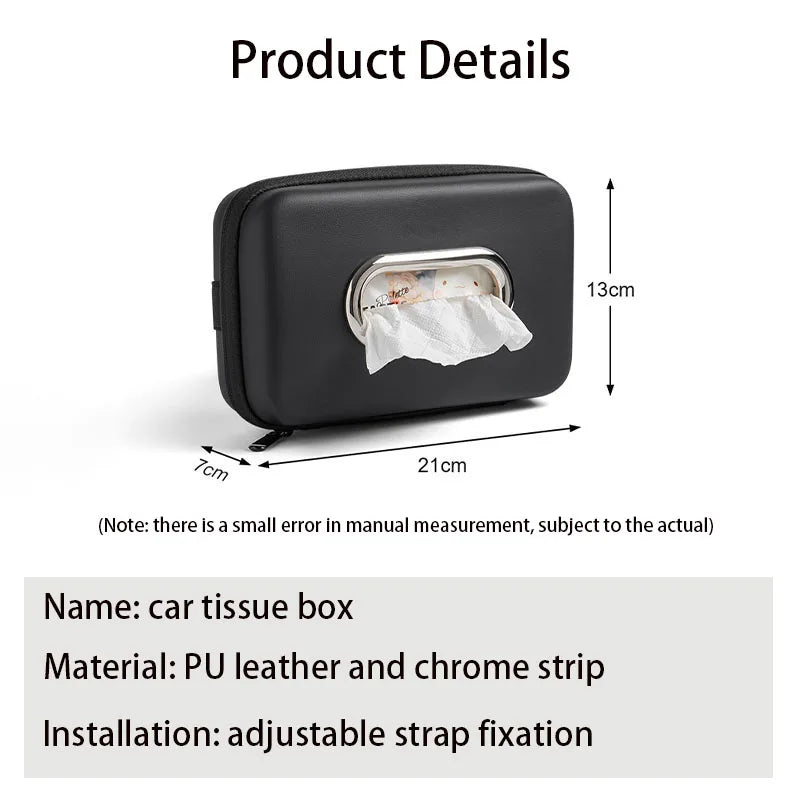 Car central armrest box leather tissue box for Jeep Grand Cherokee Wrangler Rubicon Renegade Patriot Compass Commander