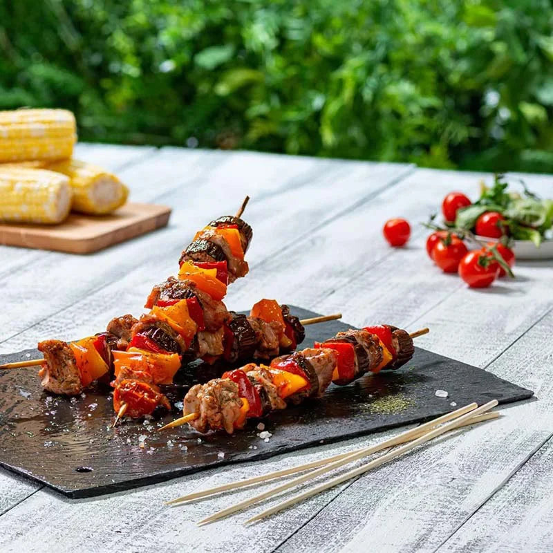 50/200/500Pcs Bamboo Skewers,  12-Inch Wooden Sticks for BBQs, Appetizers, Corn Dog, Fruit, Cocktail - Kitchen & Grill Tools