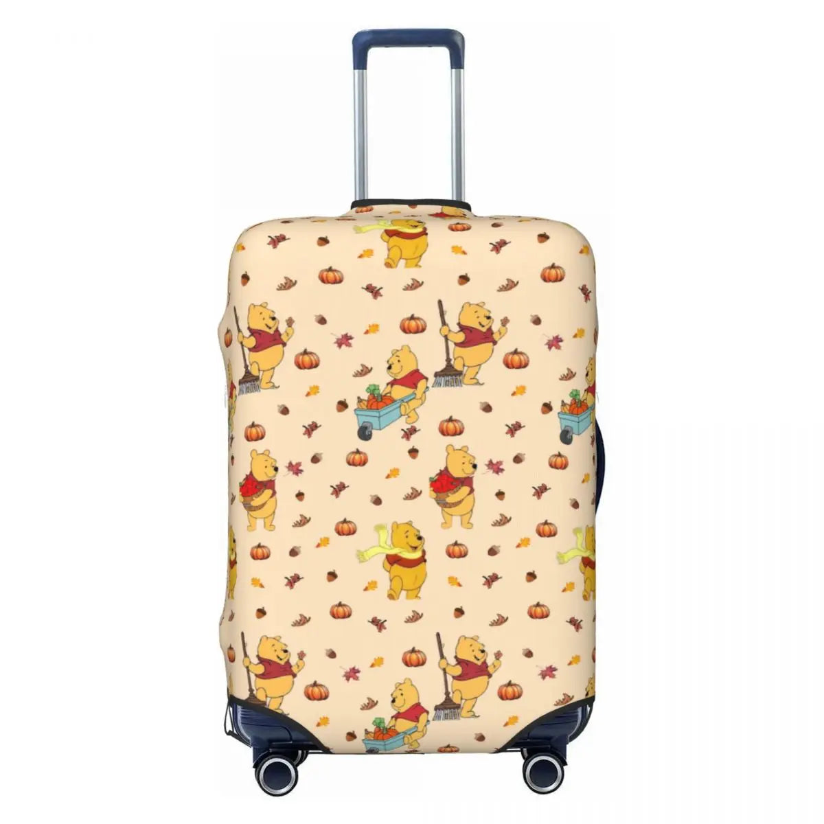 Custom W-Winnie Anime The Pooh Luggage Cover Fashion Suitcase Protector Covers Suit For 18-32 inch
