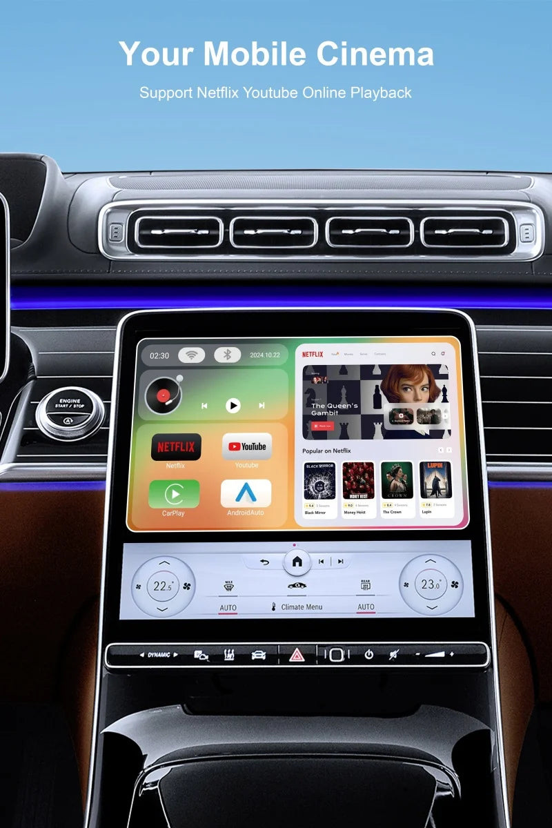 8G+64G CarlinKit CarPlay AI Box Android 13.0 Wireless CarPlay Adapter 2.4+5G GPS FOTA For Netflix YouTube Play Store