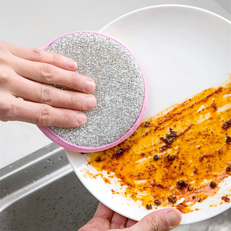 New Arrival Double Side Sponge Dishwashing Reusable Washable Cleaning Tools Kitchen Sponges for Washing Dishes Tableware Brush