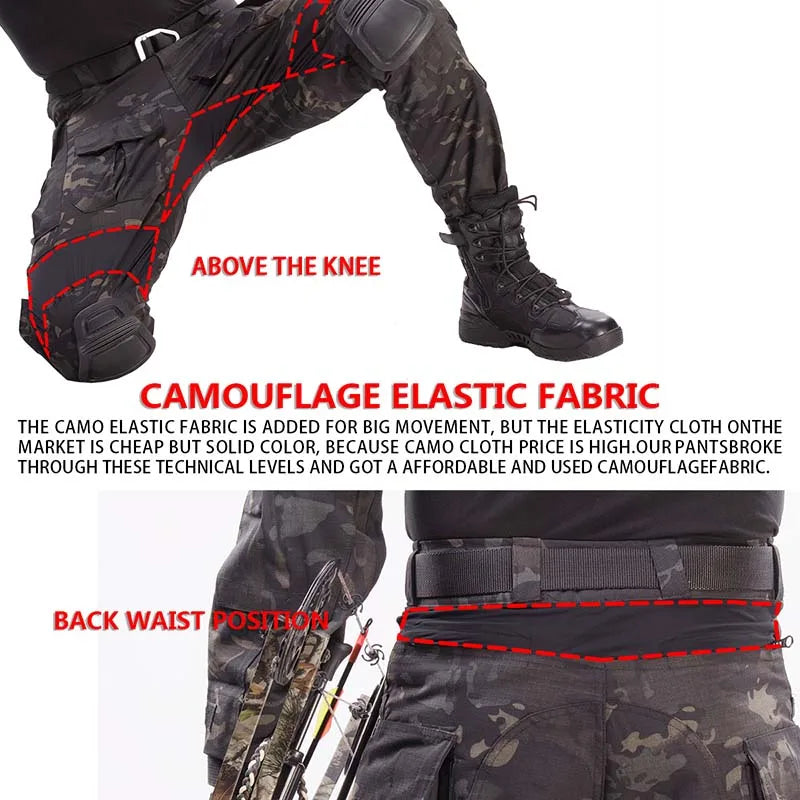 Outdoor Pullover Sets Hunting Clothes Military Tactics G3 Training Suit CP GEN3 Combat Uniform Tactical Top Tactical Pants Men