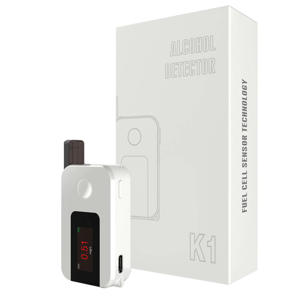 High-Precision Breathalyzer 0.400% BAC Accuracy Alcohol Detector Meter Fuel Cell Sensor Blowing Alcohols Meter For Drunk Driving
