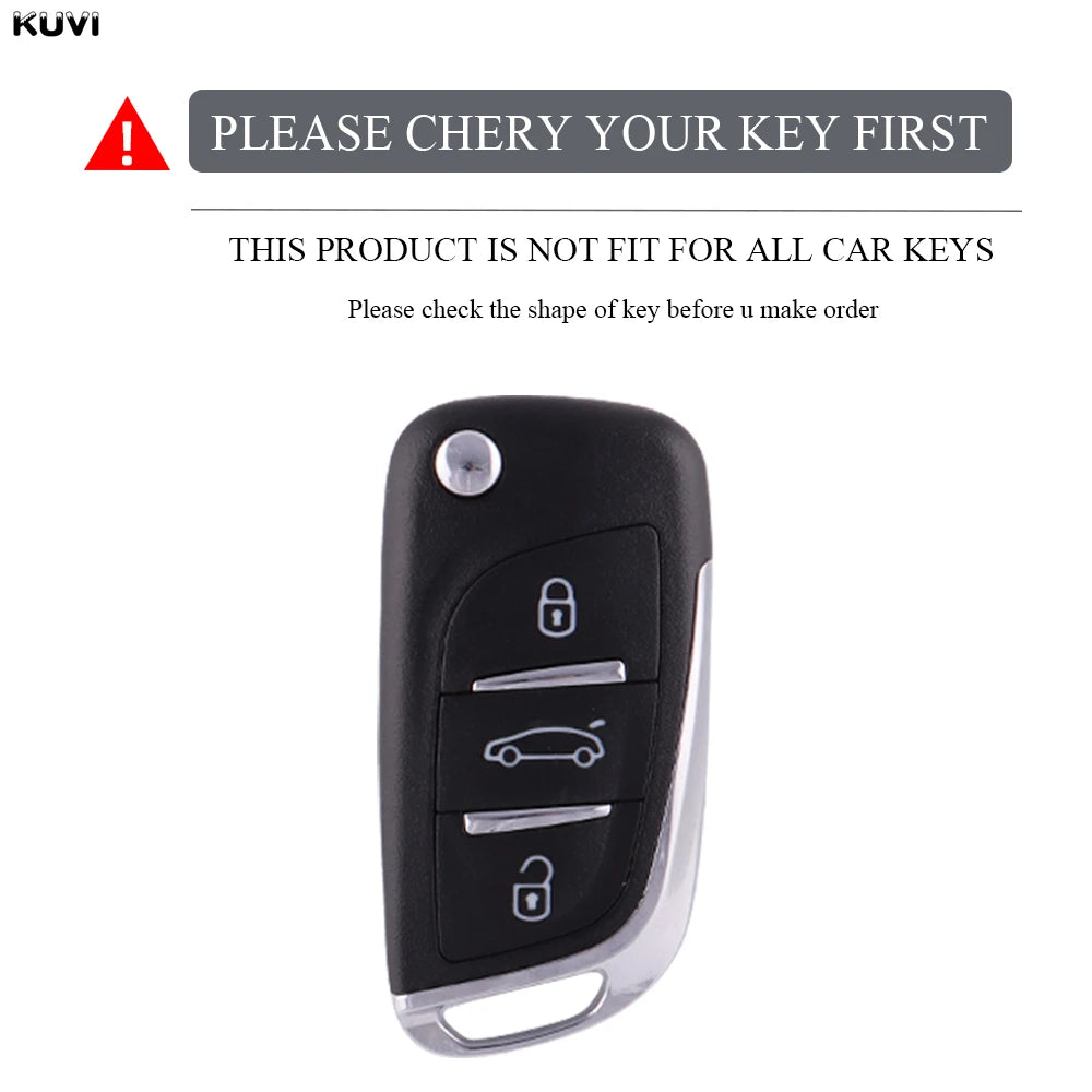 Fashion TPU Car Flip Key Case Cover Shell For Citroen C1 C2 C3 C4 C5 XSARA PICA For Peugeot 306 407 807 For DS DS3 DS4 DS5 DS6