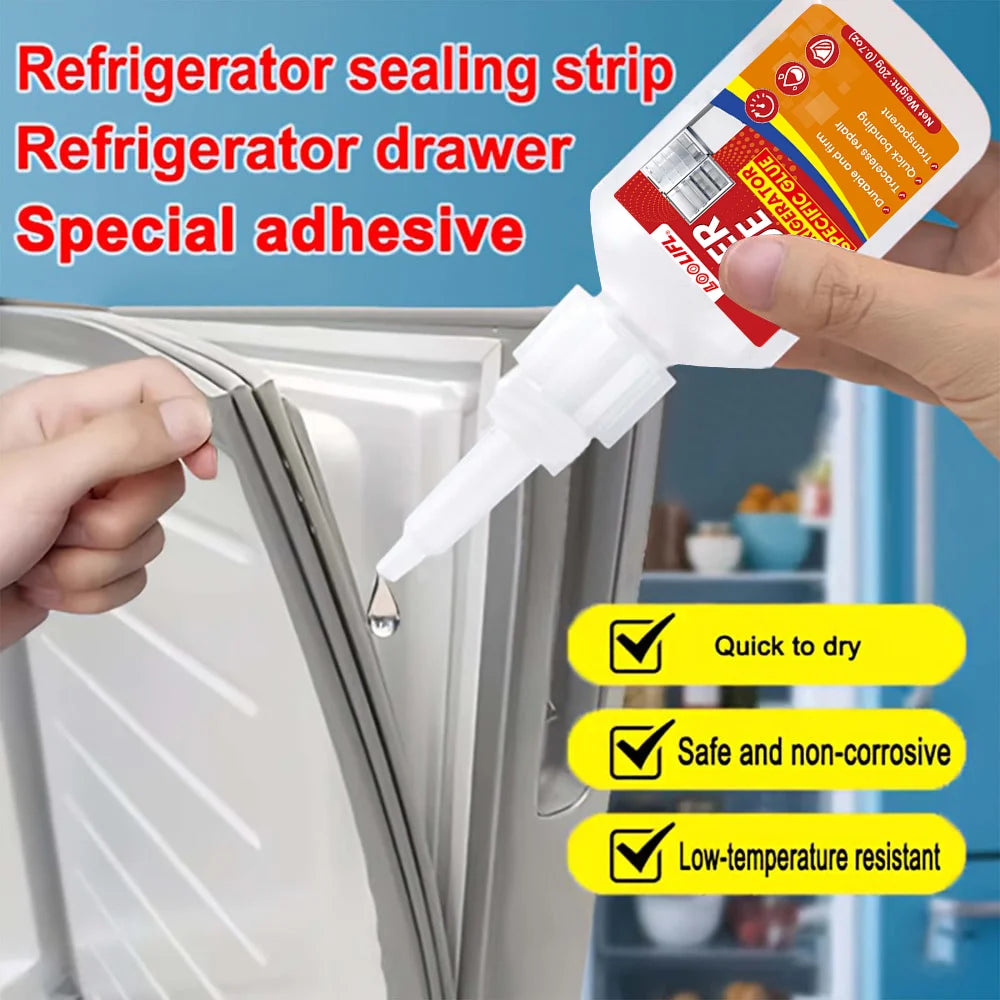 LOOLIFL 20g1-5pcs Special Adhesive for Refrigerator, Cyanoacrylate Adhesive Super Glue, Used for Repairing Refrigerator Drawers.