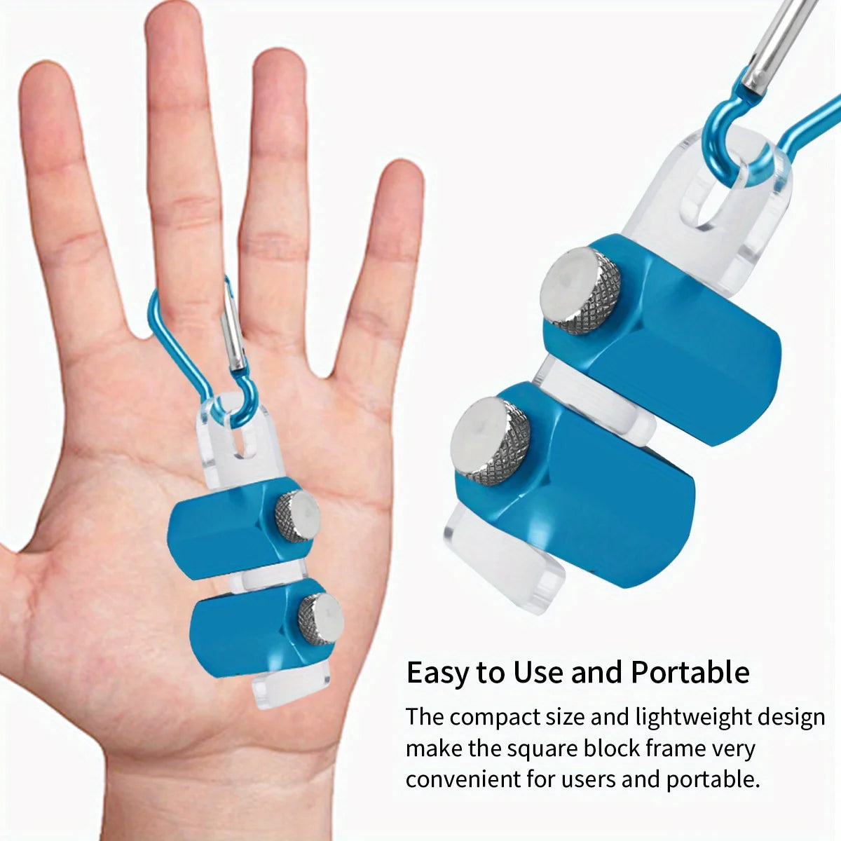 1 Pair Framing Square with Holder Knobs Framing Tool Carabiner Stair Guages for Stair Stringer Layout Tool Rafter Gauge