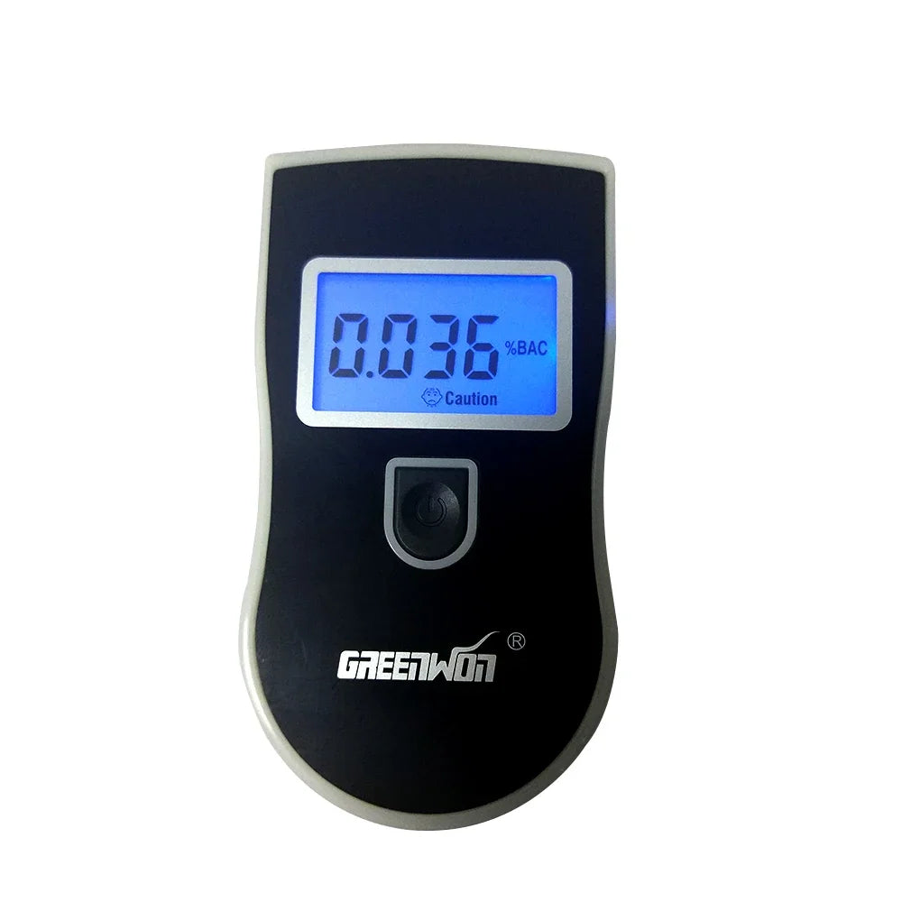 GREENWON Portable Breathalyzer Analyzer Detector Digital LCD Alcohol Breath Tester AT-818P