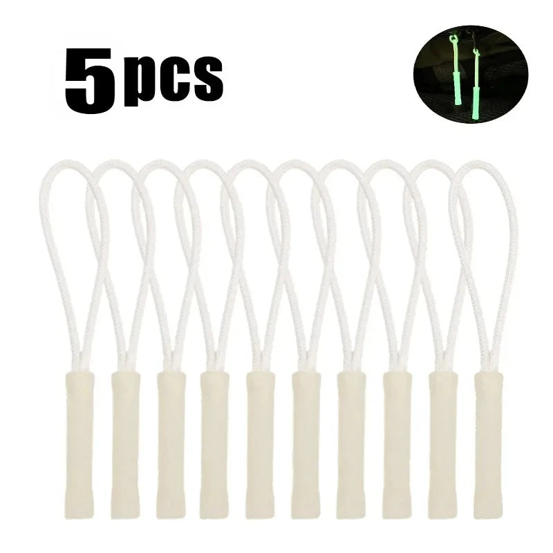 Glow in The Dark Zipper Pull Luminous Backpack Accessory for Camping Hiking Night Visibility Easy Install No Tools Waterproof