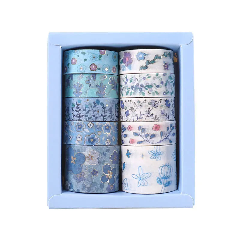 12Pcs/Set Japanese Style Washi Tapes Masking Tape Washi Stickers Scrapbooking Adhesive DIY Decorative Stationery School Supplies