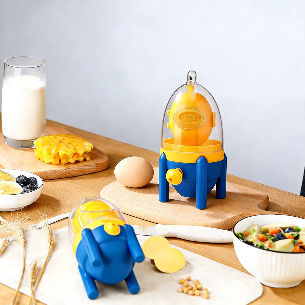 Egg Yolk Mixer Portable Egg Scrambler Shaker Manual Egg Egg Manual Gadgets Mixer Egg Puller Kitchen Golden Maker