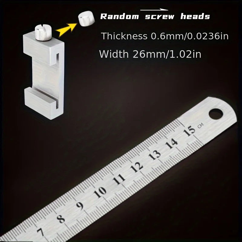 Carbon Steel Ruler Limit Block Measuring Rulers Positioner Carpentry Scriber Hand ToolAdjustable Measuring Marking Gauge