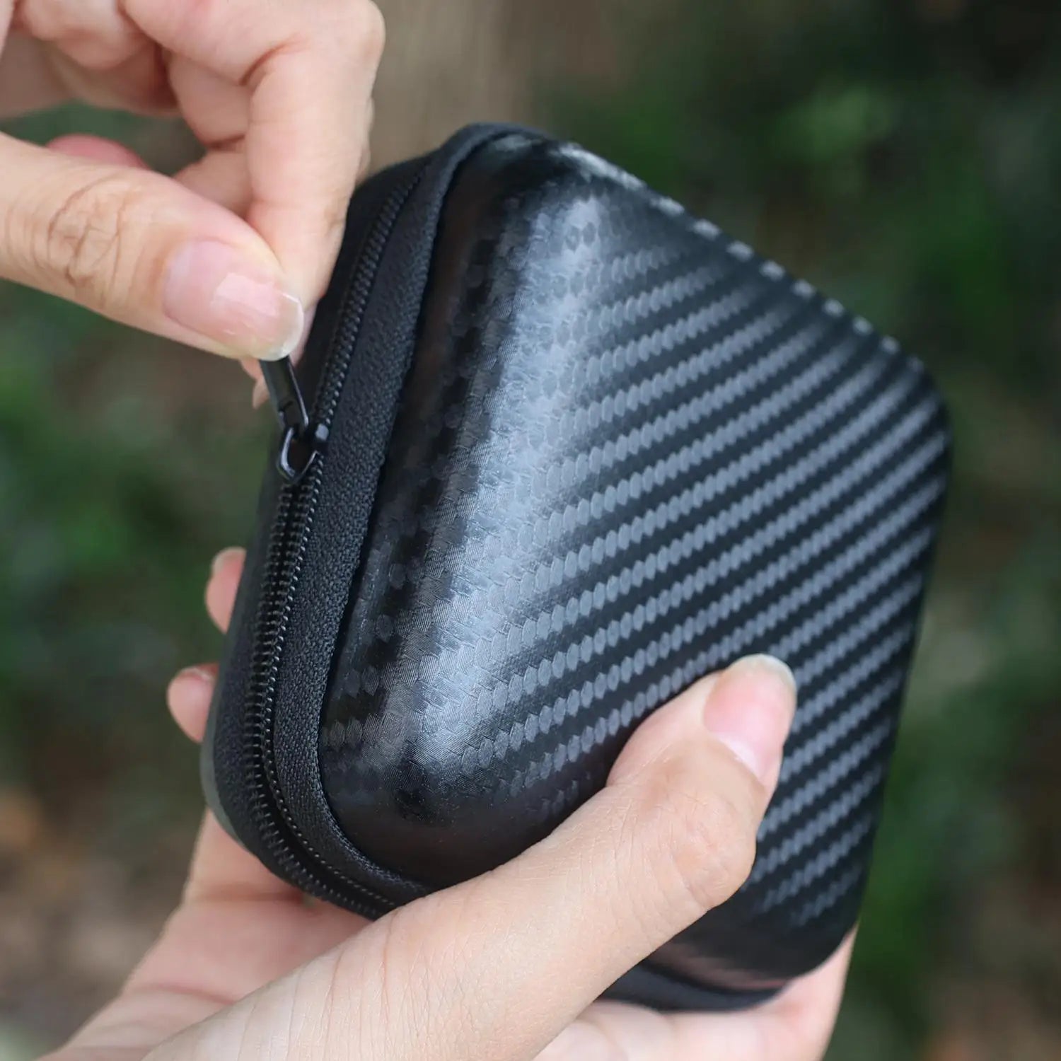 Mini Earbud Carrying Case Holder EVA Headphone Storage Bag with Zipper Earphone Headset Pouch Hard Disk Data Cable Organizers