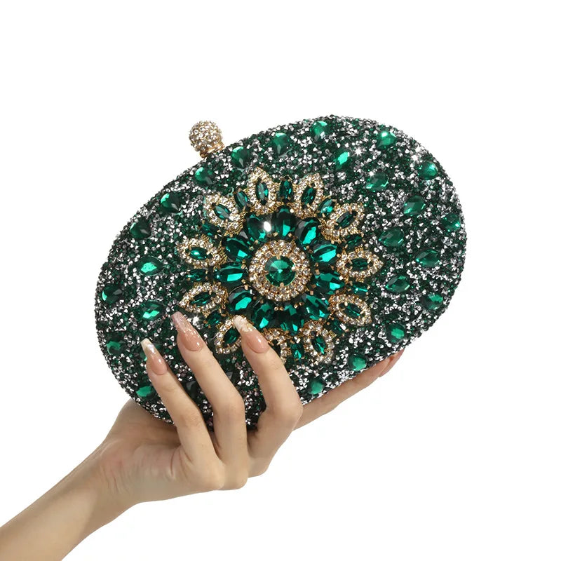 Luxury High Design Women Evening Bag Brand Party Banquet Glitter Bag for Ladies Wedding Clutch Handbag Shoulder Bag Chain Bolsas