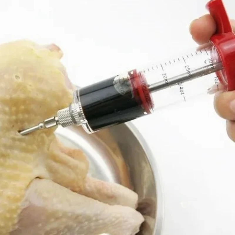 1PC Kitchen Seasoning Injector  Turkey Needle Marinade Injector  Kitchen Accessories  Grill Needle Party Supplies  BBQ Tools