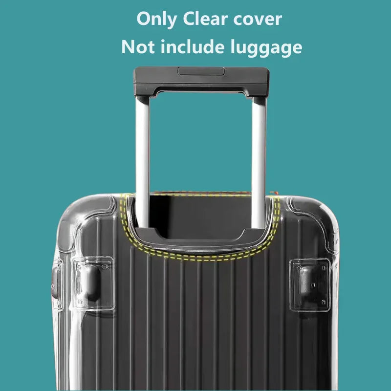 Luggage Covers for Rimowa Essential Trunk Plus 33inch Suitcase Protector PVC Clear Dustproof Case with Zipper Customized