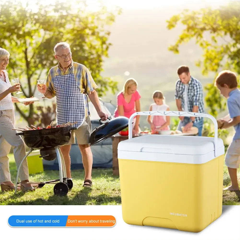 15L Insulated Ice Chest Multipurpose Portable Ice Bucket Outdoor Hard Cooler for Camping Picnic Beach Drink Beverage Fishing