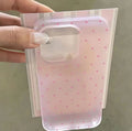 Korea ins Colorful Polka Dots Summer Y2K Matte Phone Case For iPhone 18 11 12 13 14 15 16 17 AIR Pro Max Plus Bumper Cover