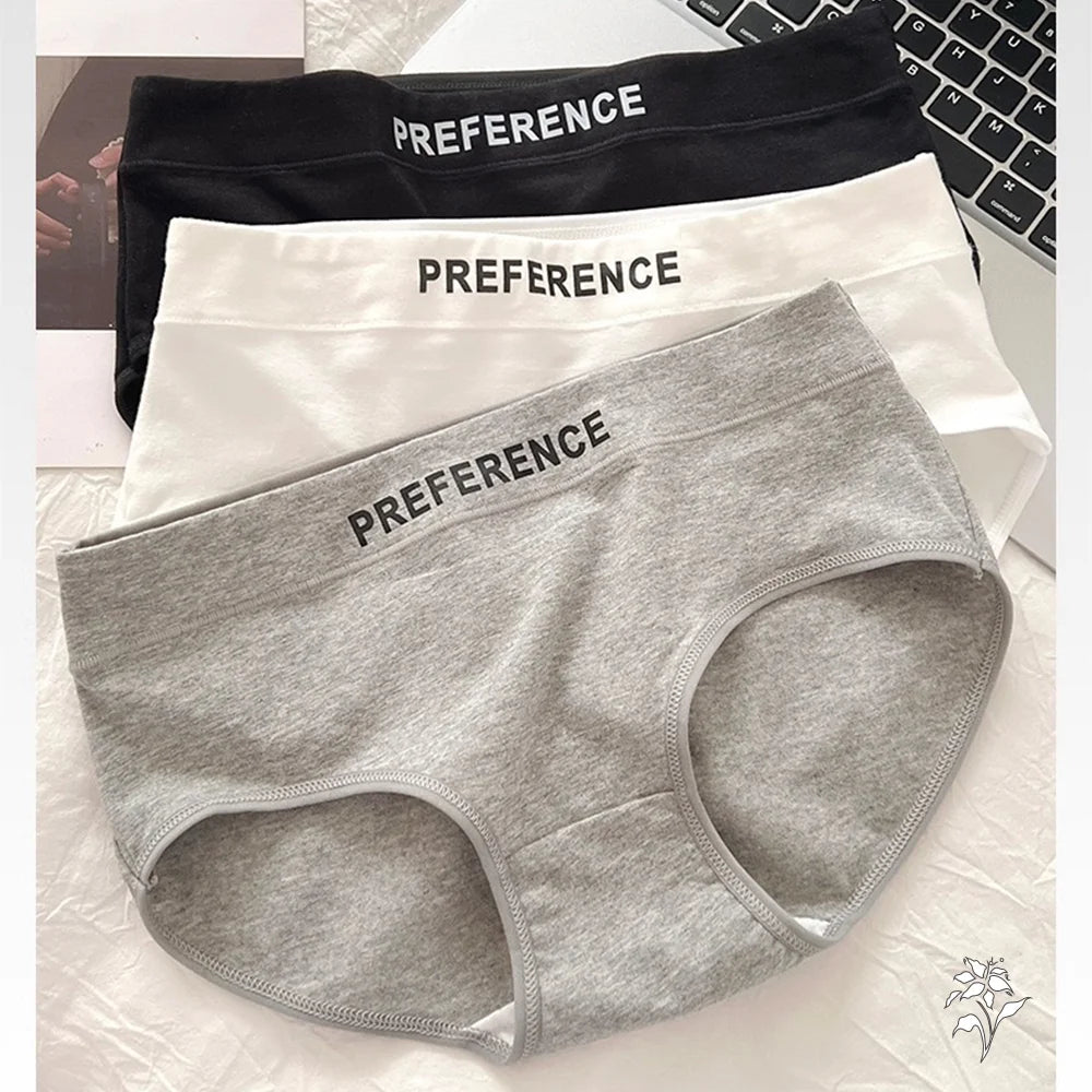 3pcs Women's Seamless Pure Cotton Panties Fashionable Breathable Underwear Female Large Size Sexy Soft Daily Breifs