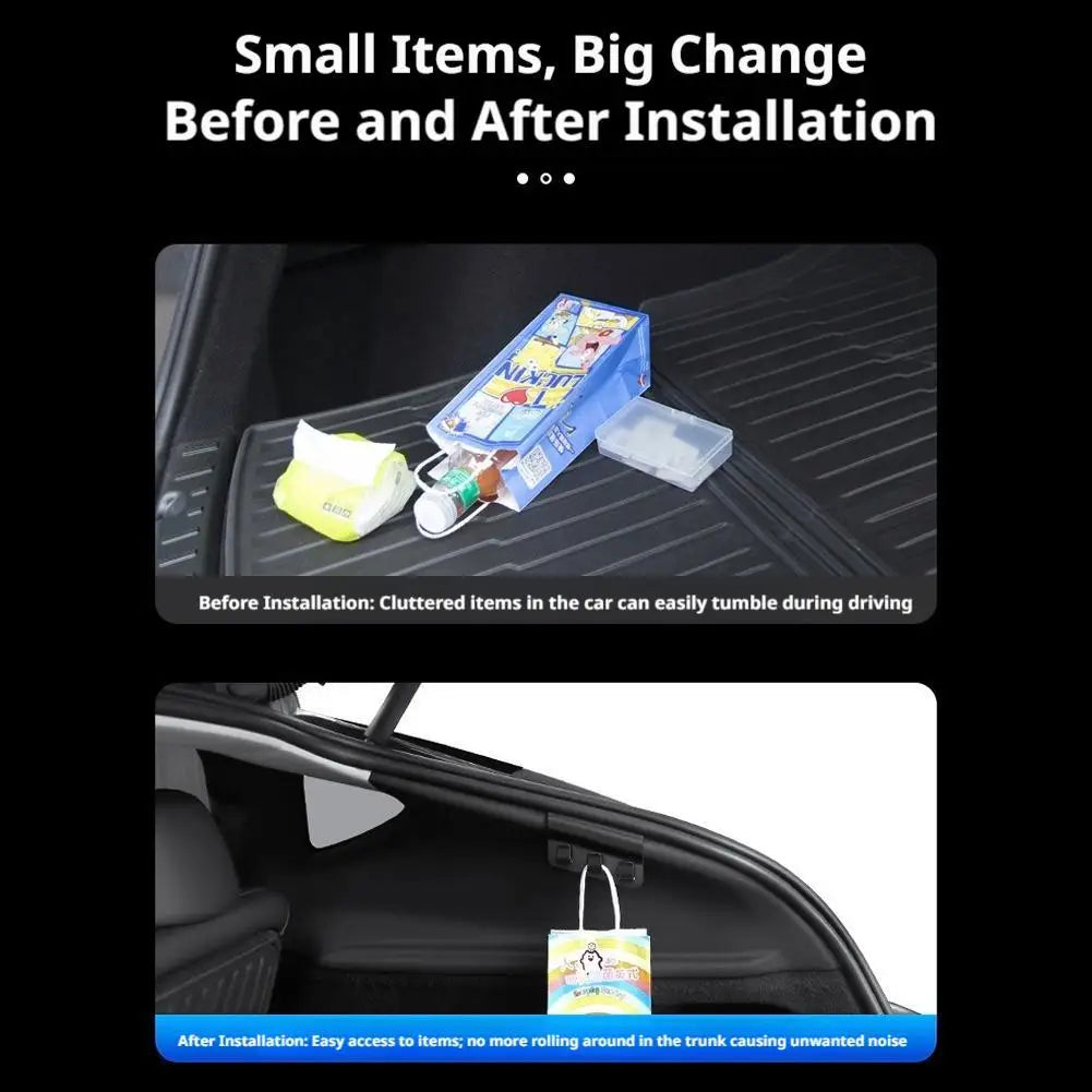 Trunk Hooks For Tesla Model Y/YL 6-Seater Rear Cargo Storage Hangers For Both Sides Car Accessories
