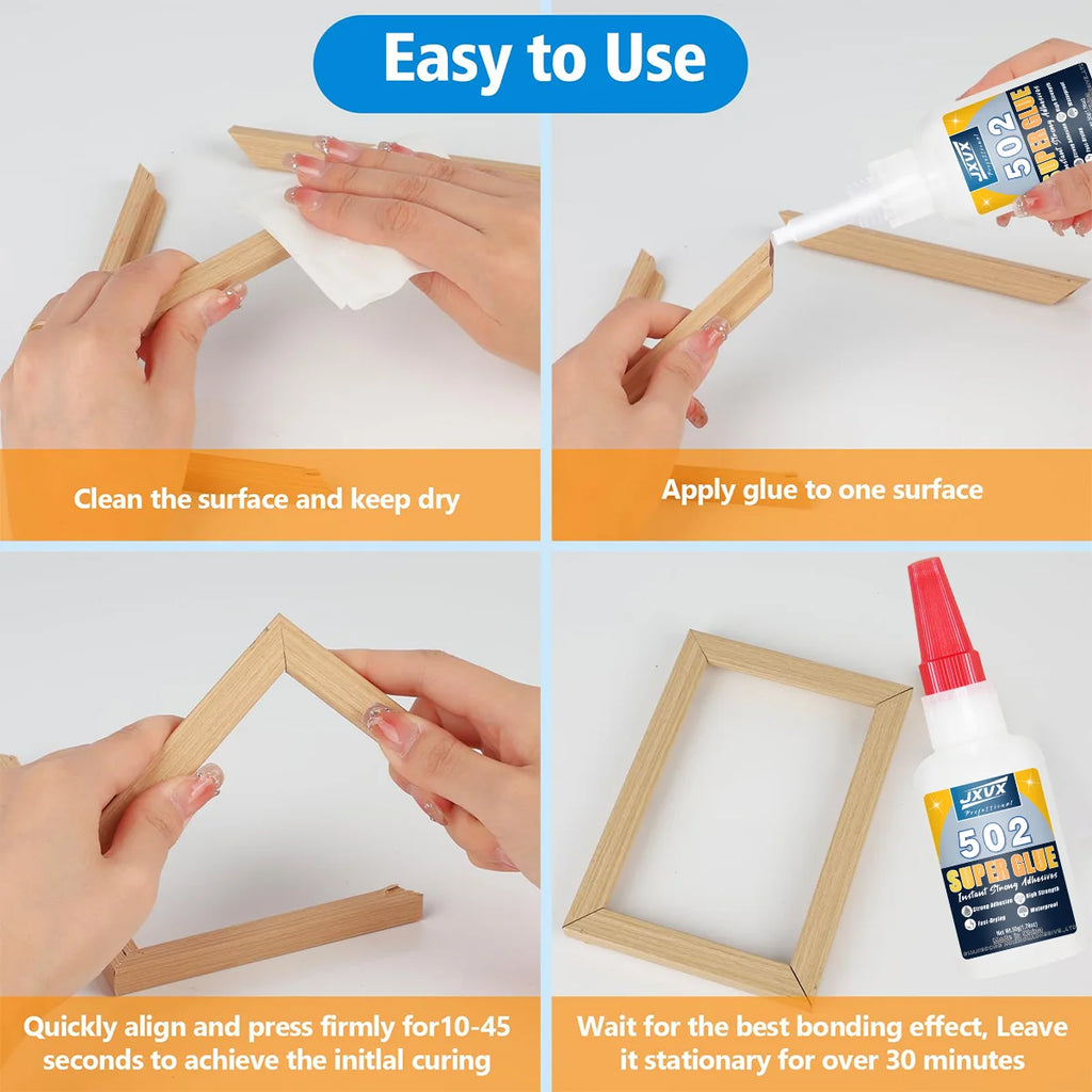 Super Universal Glue 502, Liquid Glue, Suitable for Wood, Glass, Metal, Plastic, Repair, DIY Crafts, Large Size of 50g for Greater Profitability, Stationery, Office Supplies, Glue