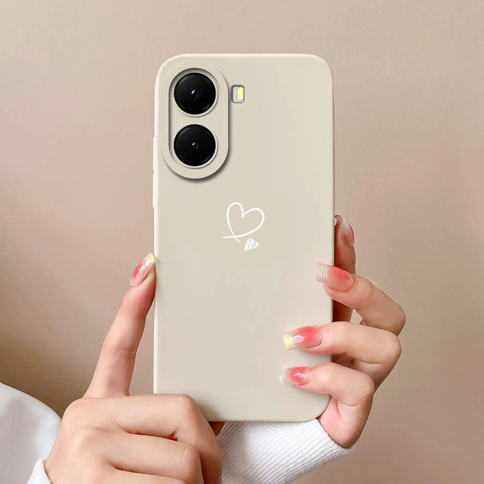 For Xiaomi Poco X7 Pro Case Lovely Bear Love Heart Shockproof Anti-fall Antifouling Luxury Shell For xiaomi poco x7 pro Coque