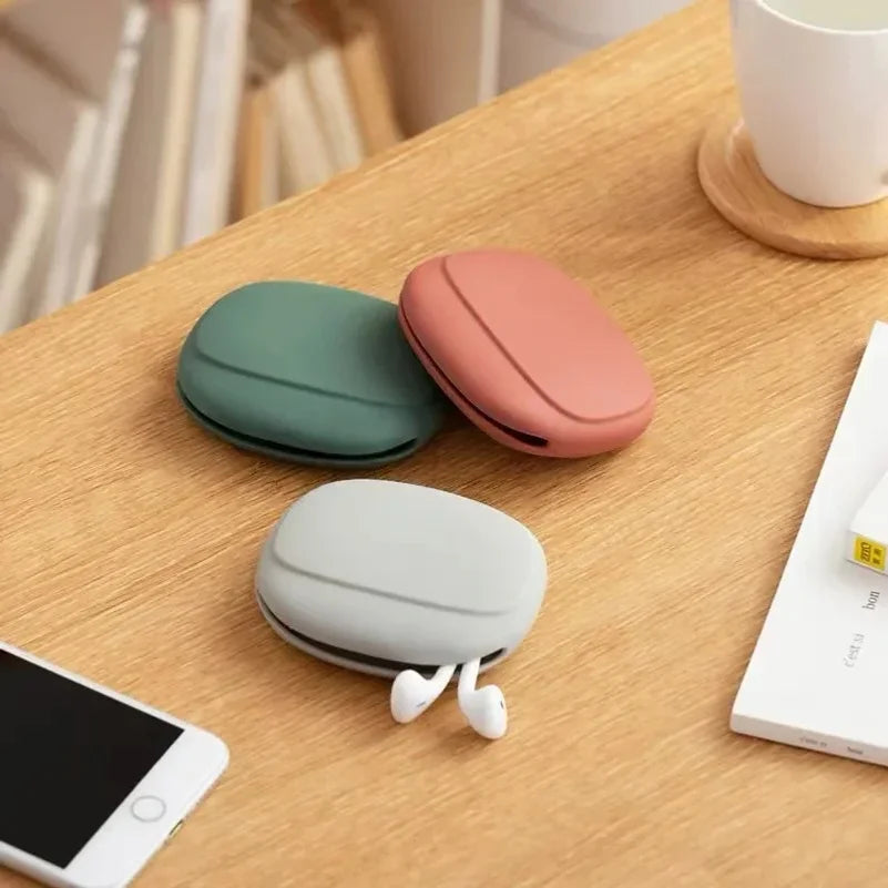 Portable Data Cable Storage Case Silicone Earphone Bag Multifunctional Phone Charger Data Cable Storage Box