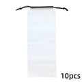 10pcs Beam Mouth Waterproof Umbrella Storage Bag Plastic Bag Drawstring Bag Translucent Bag Out Storage Vehicle-mounted Wet Bag