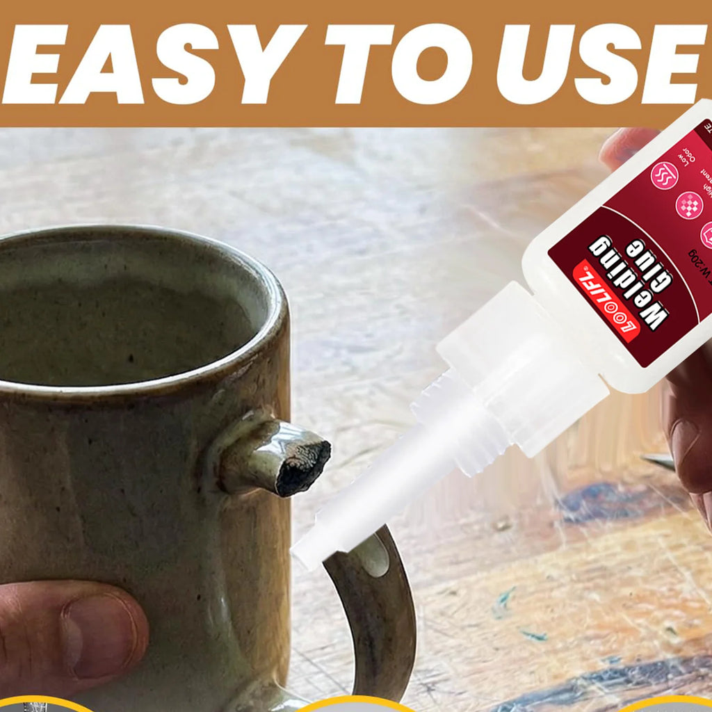 LOOLIFL Instant Strong Super Glue Universal Mighty High Viscosity Welding Glue for Metal Glass Wood DIY Adhesive Fast Dry tool
