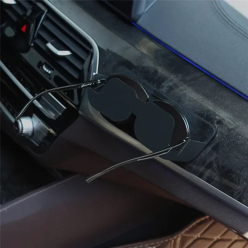Adhesive Car Glasses Case and Sunglasses Holder Non-destructive Installation of Car Dashboard Storage Card Car Accessories