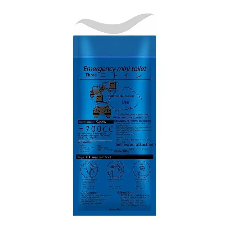 5Pcs Emergency Disposable Pee Bag For Men Women Instant Absorbent Leakproof Travel Urinal Bags For Car Hiking Outdoor Use
