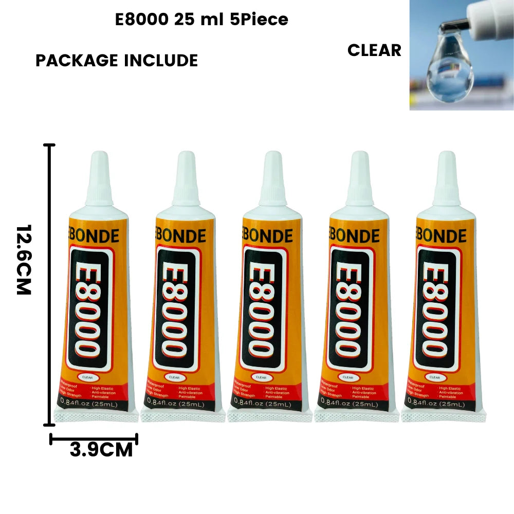 15/50/110mL E8000 Multi-Purpose Liquid Glue Super Strong Adhesive for Jewelry Crafts Rhinestones DIY E-8000 Phone Screen Glass