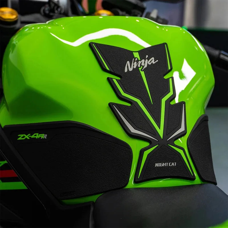 Compatible ZX-4R ZX4R/RR 2023 Motorcycle Fuel Tank Pad Kit Side Fuel Knee Guard Sticker Fuel Tank Protector