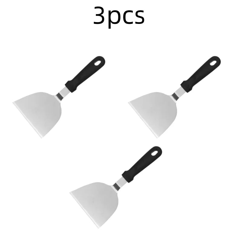Stainless Steel Metal Griddle Spatula Hamburger Scraper Pancake Great for BBQ Grill