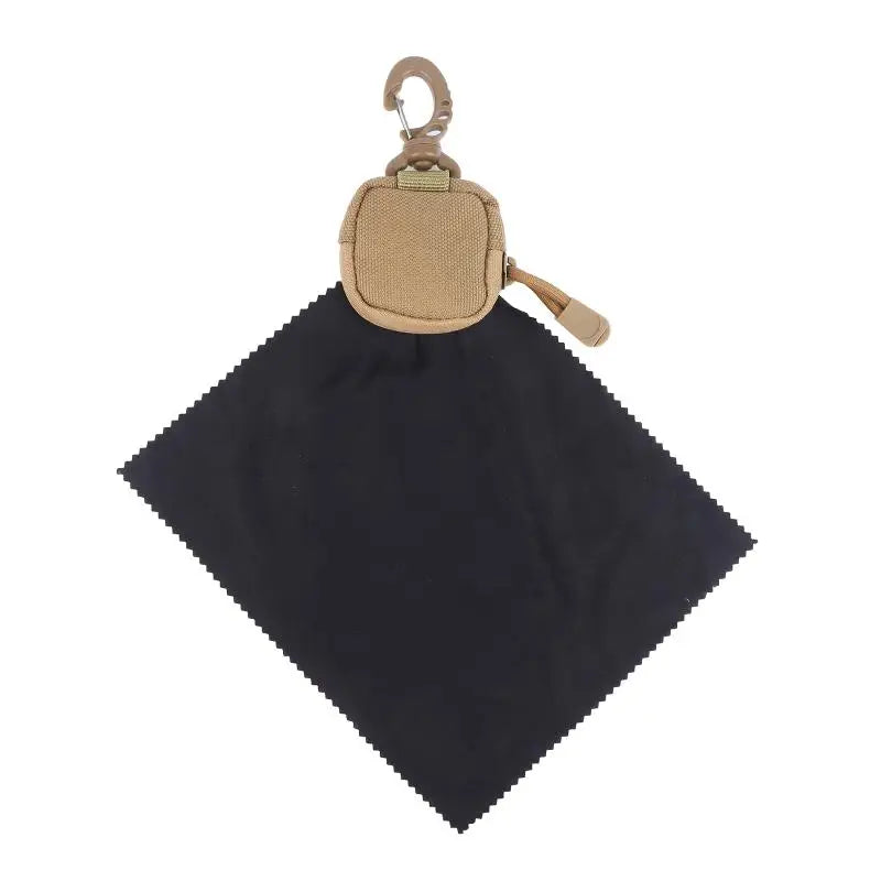 Multifunctional Tactical Eyeglass Cloth Storage Bag Lint-free Ultra-fine Fiber Cleaning Pouch for Phone Screen Eyewear