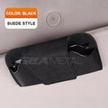 Car Sun Visor Sunglasses Clip, Suede Glasses Storage Case, Card Ticket Holder, Universal Vehicle Interior Accessories