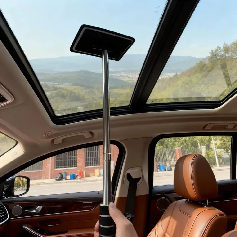 Car Front Windshield Defogging Brush Telescopic Long Handle Car Household Glass Clean Brushes Dust Remover Tool