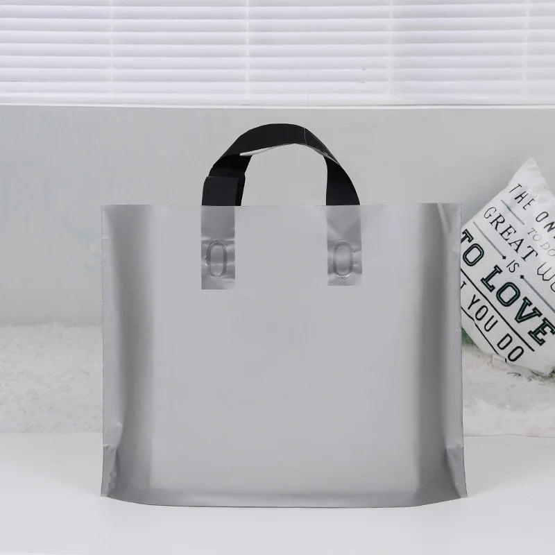 50Pcs Customized gift bags for birthday party wedding plastic bags candy gift boxes for clothes packaging bags for printing logo