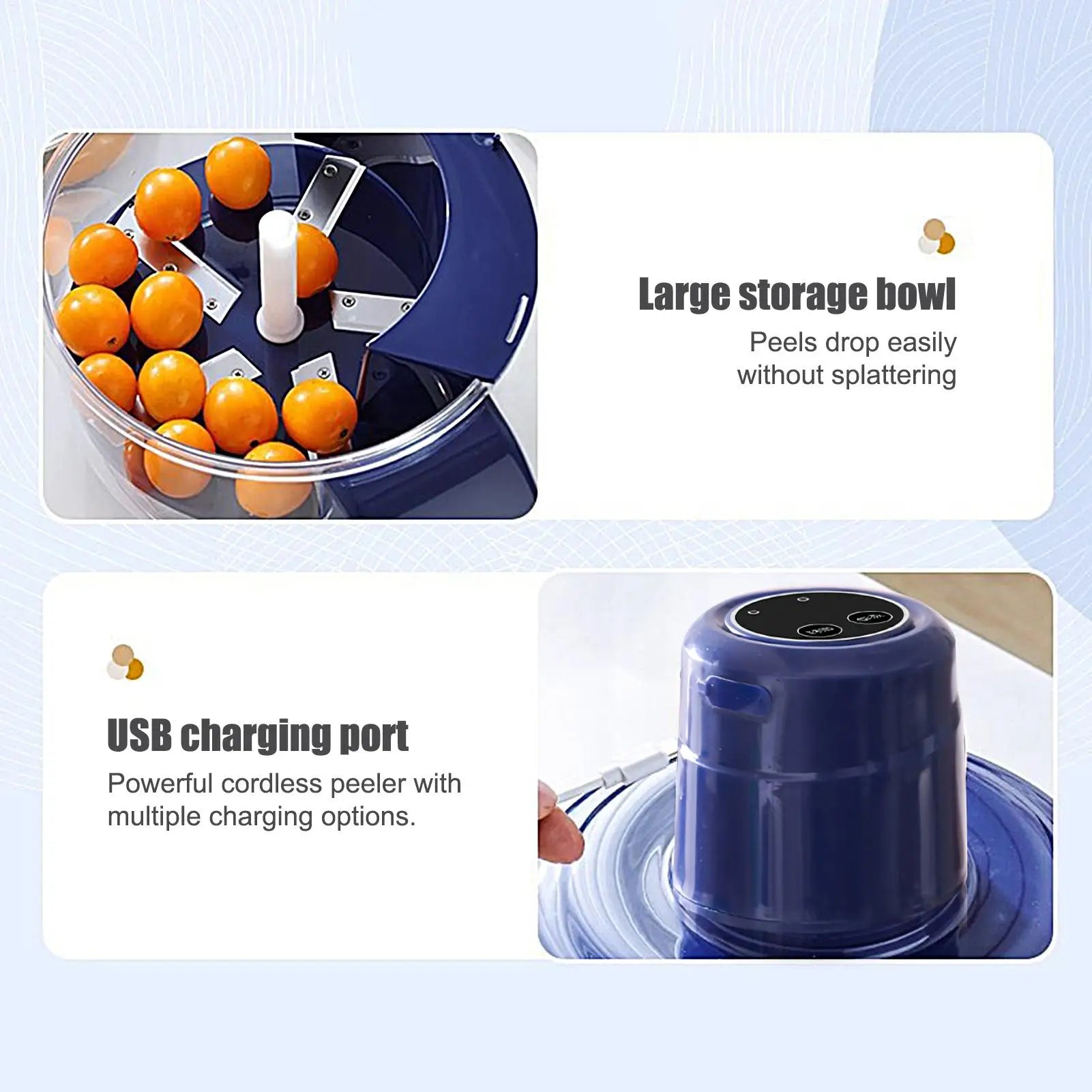 Electric Grape Peeler Machine, Automatic Skin Remover for Tomato Blueberry Garlic, USB Rechargeable Kitchen Gadget