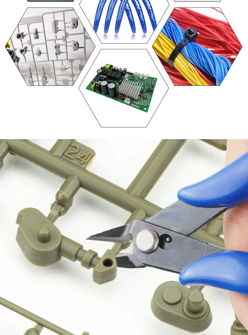 5-In Flush Metal Side Cutter Precision Shear Mini Nose Cutting Plier Electrical Wire Cutters Snips Pliers Tool for Electricians