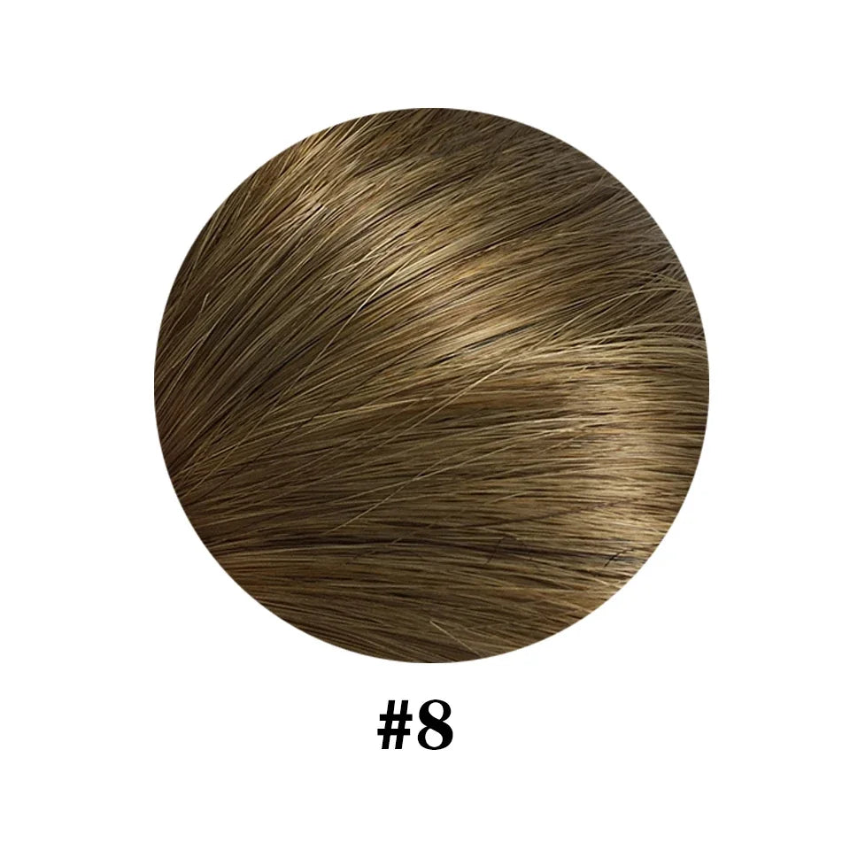 Straight Ponytail Human Hair Extensions With Clip In Drawstring Ponytail Straight Brazilian Ponytail For Women Natural Black #1B
