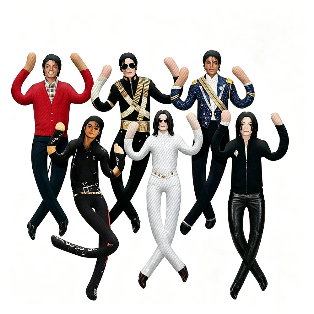 New Style  Michael Jackson Cosplay Prop Doll Plush Stuffed Figure Dolls Room Decoration Abstract Joint Mobility Props Gift
