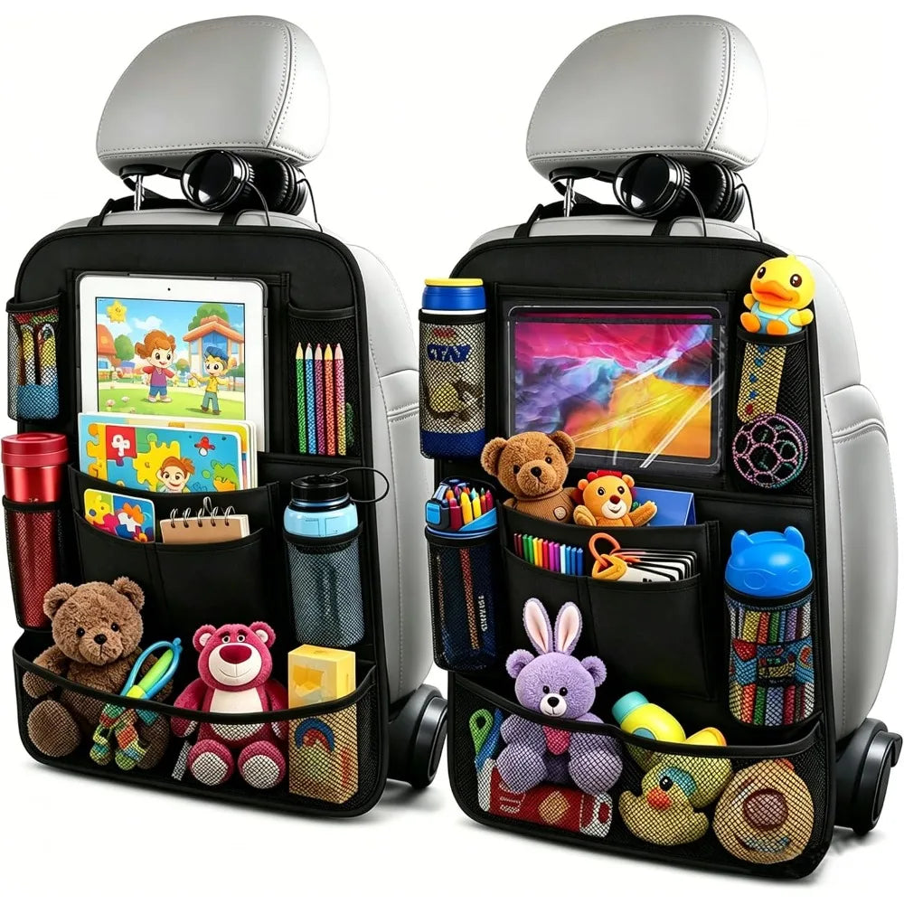 Car Seat Organiser for Kids | Rear Seat Organiser, Kids Car Seat Organiser,Backseat Car Organizer 9 Multiple Pockets