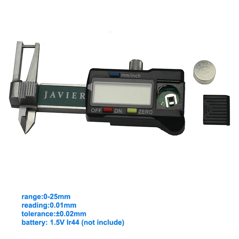 0-25mm 0.01mm Precision Caliper Digital Jewel Gauge Gem Diamond Thickness Gauge Diamond Caliper Gauge Pocket Digital Caliper