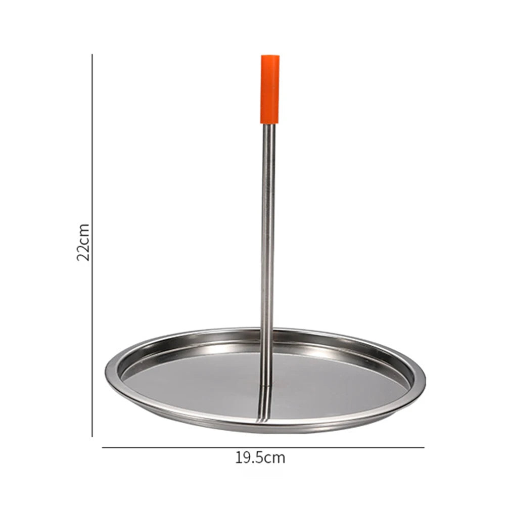 Chicken Roaster Holder Stainless Steel Vertical Skewer Grill Stand Skewer Chicken Roasting Rack For Meat Barbecue Picnic BBQ