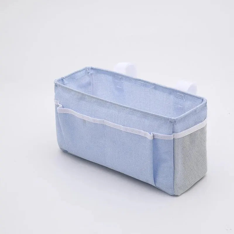 Cotton Linen Book Storage Bag, Bedside Storage Hanging Bag, Bedside Miscellaneous Storage Bag, Wall Storage Hanging Bag